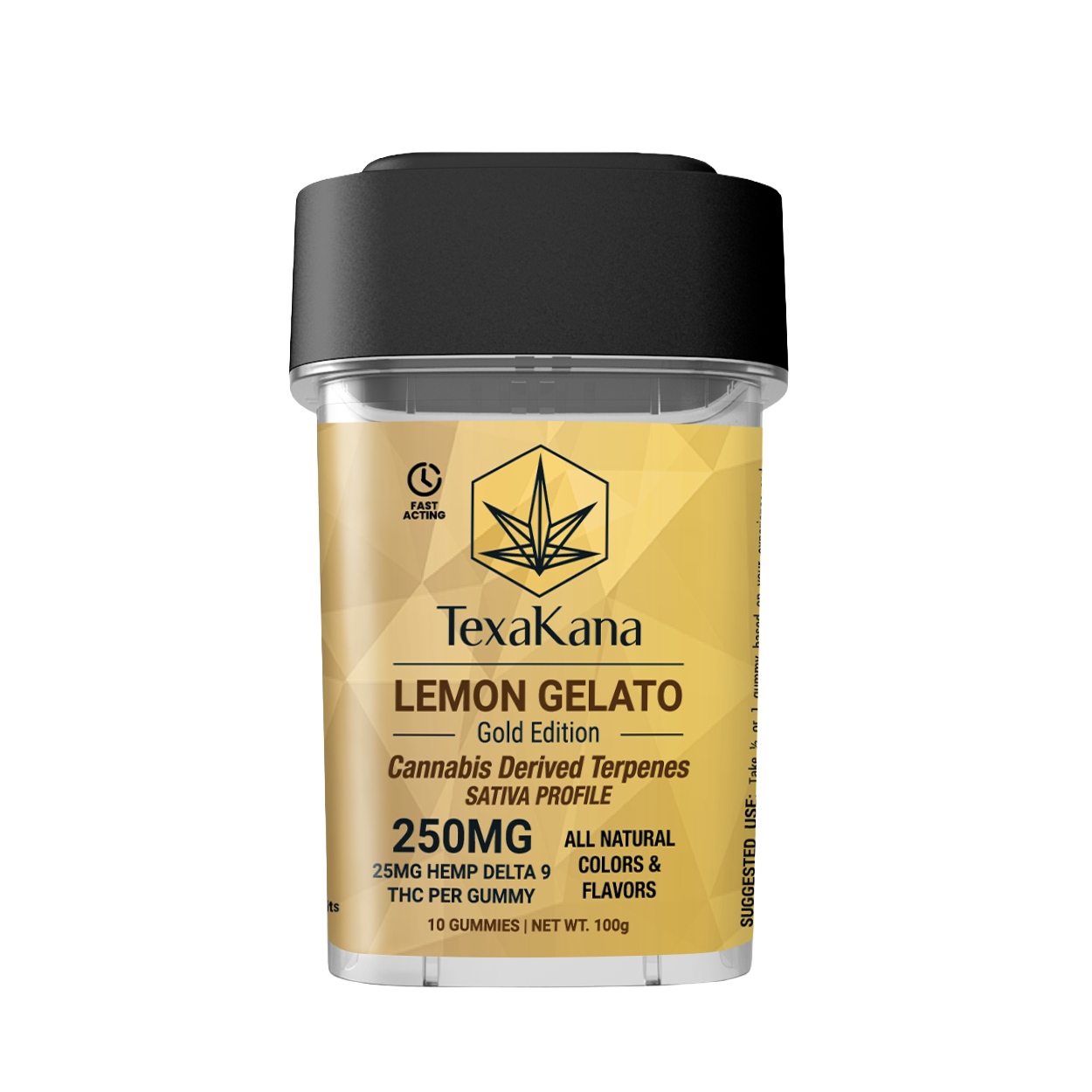 Delta 9 THC Terpenes Gummies - Gold Edition -  25MG - Lemon Gelato image 0