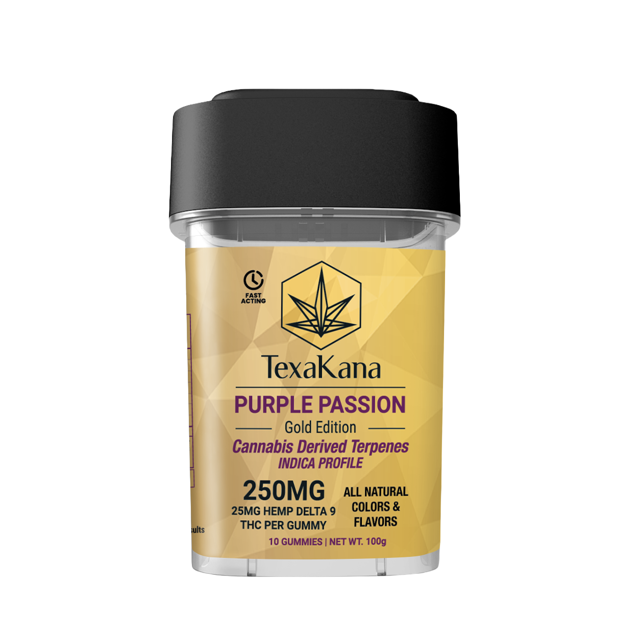 Delta 9 THC Terpenes Gummies - Gold Edition - 25MG - Purple