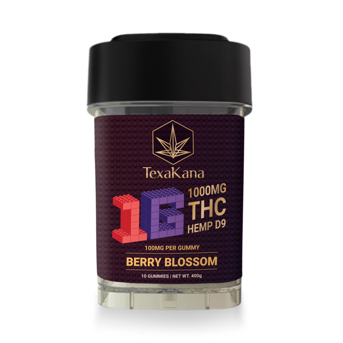 Delta 9 THC 1G Gummies - 1000MG - Berry Blossom image 0