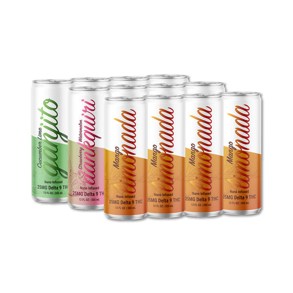 Cannatails Variety Pack THC Drink (12 Pack) – TexaKana Organics