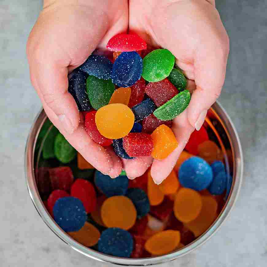 Delta 9 THC Gummies - Black Edition -  25MG - Tutti Frutti image 1
